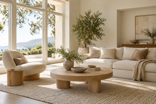 Example of a light, contemporary interior